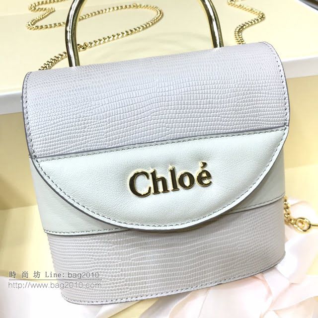 Chloe女包 克洛伊經典Aby lock蜥蜴紋圓環鏈條手袋 Chole手提肩背斜挎包  jjh1351